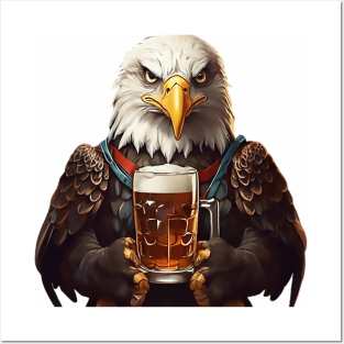 EAGLE AND BEER Posters and Art